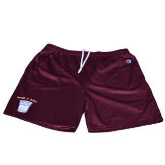 Maroon Wake and Bake Shorts